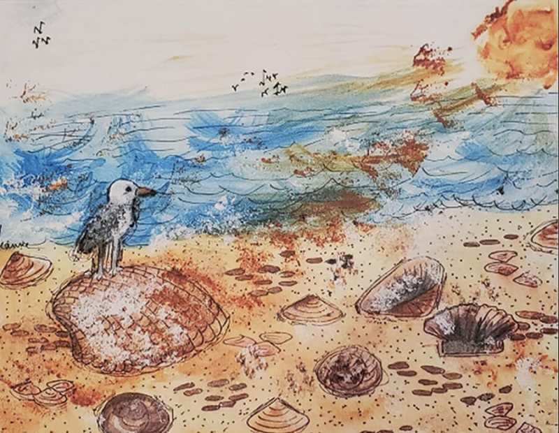 “Beach Morning” by Jeanne Locklair is available as a print or on notecards. SUBMITTED ARTWORKS